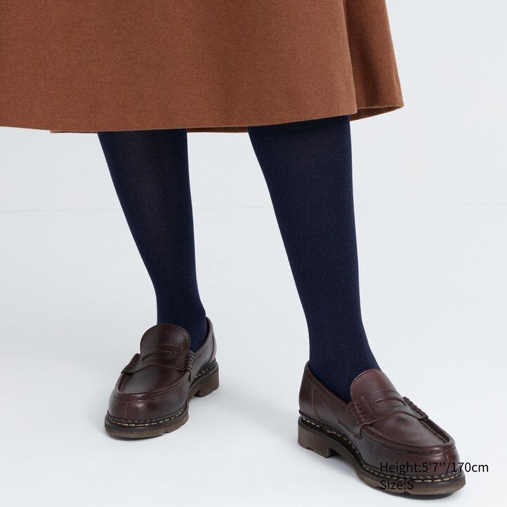 Črne ženske pletene termo pajkice uniqlo heattech z bleščicami