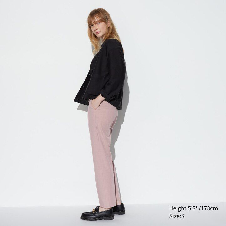 bež uniqlo smart ženski top do gležnjev