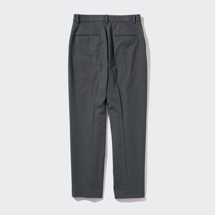 Ženski top uniqlo smart do gležnjev siv