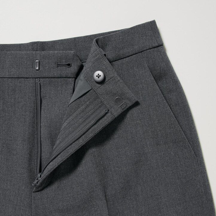 Ženski top uniqlo smart do gležnjev siv