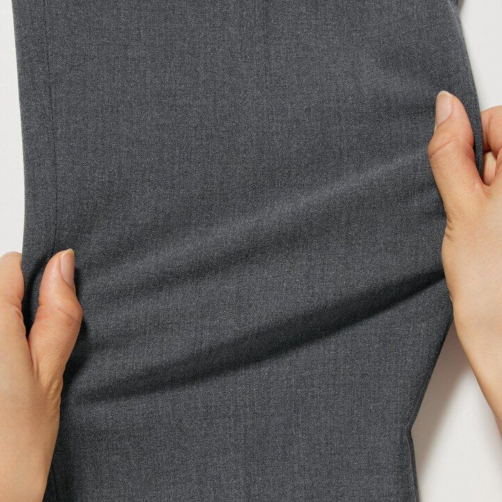Ženski top uniqlo smart do gležnjev siv
