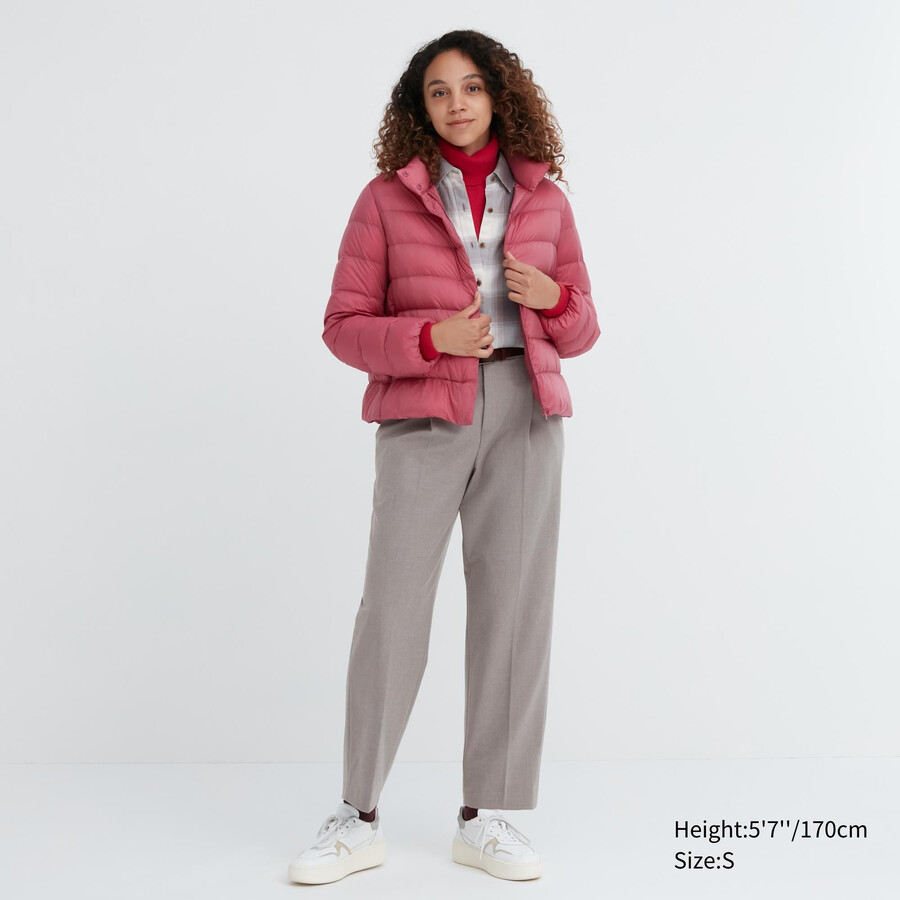 sivi ženski nagubani topovi uniqlo heattech