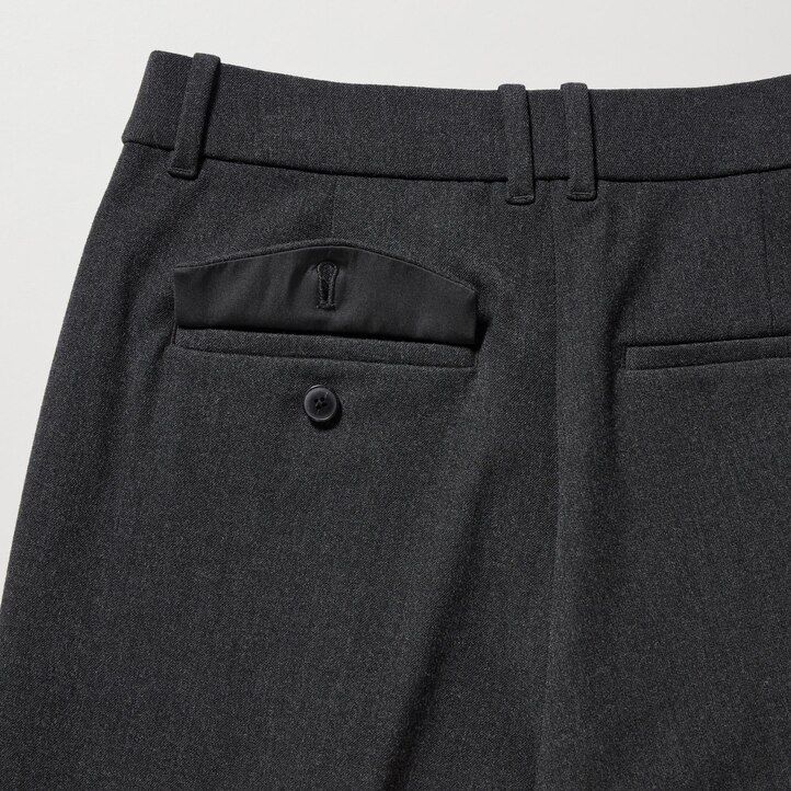 Ženski nagubani topovi uniqlo heattech temno rjave barve