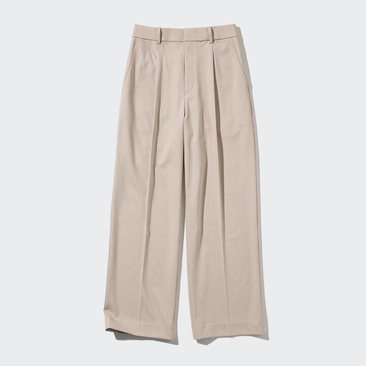 Ženski nagubani široki top uniqlo olivne barve