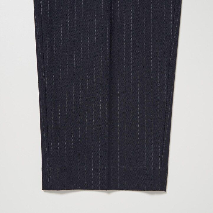 navy - Ženski črtasti nagubani topovi uniqlo heattech