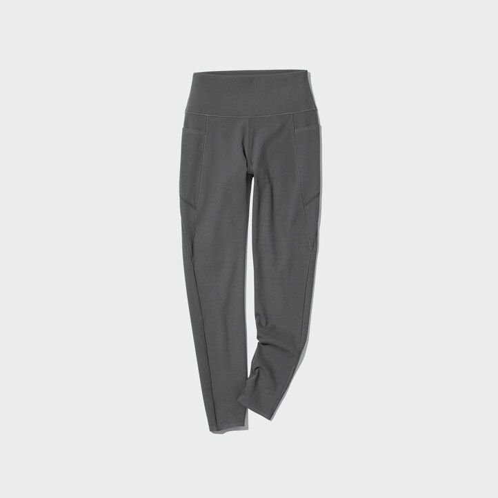 uniqlo airism uv zaščita mehka majica z žepi za ženske siva