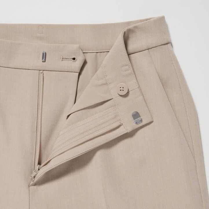 Ženski elegantni zgornji deli uniqlo do gležnjev beli