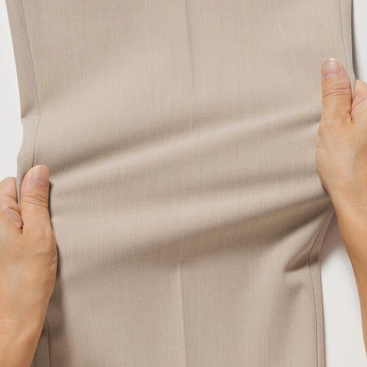 Ženski elegantni zgornji deli uniqlo do gležnjev beli