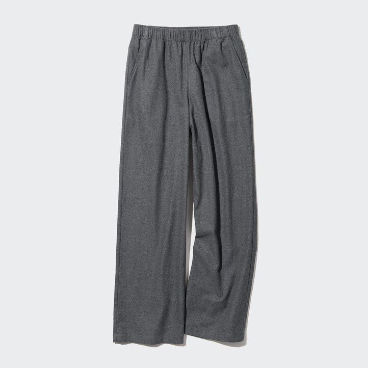 temno sivi ženski flanelasti topovi uniqlo