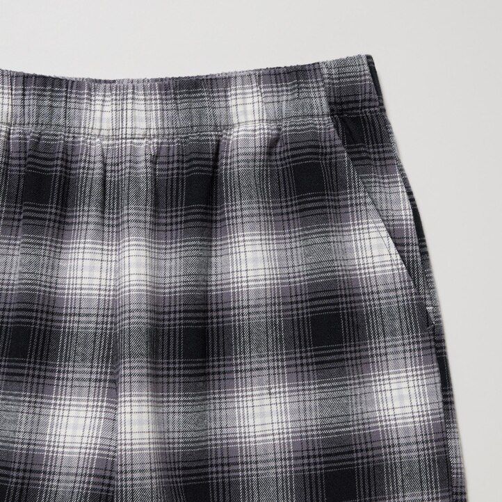 Ženski flanelasti topovi uniqlo sive barve