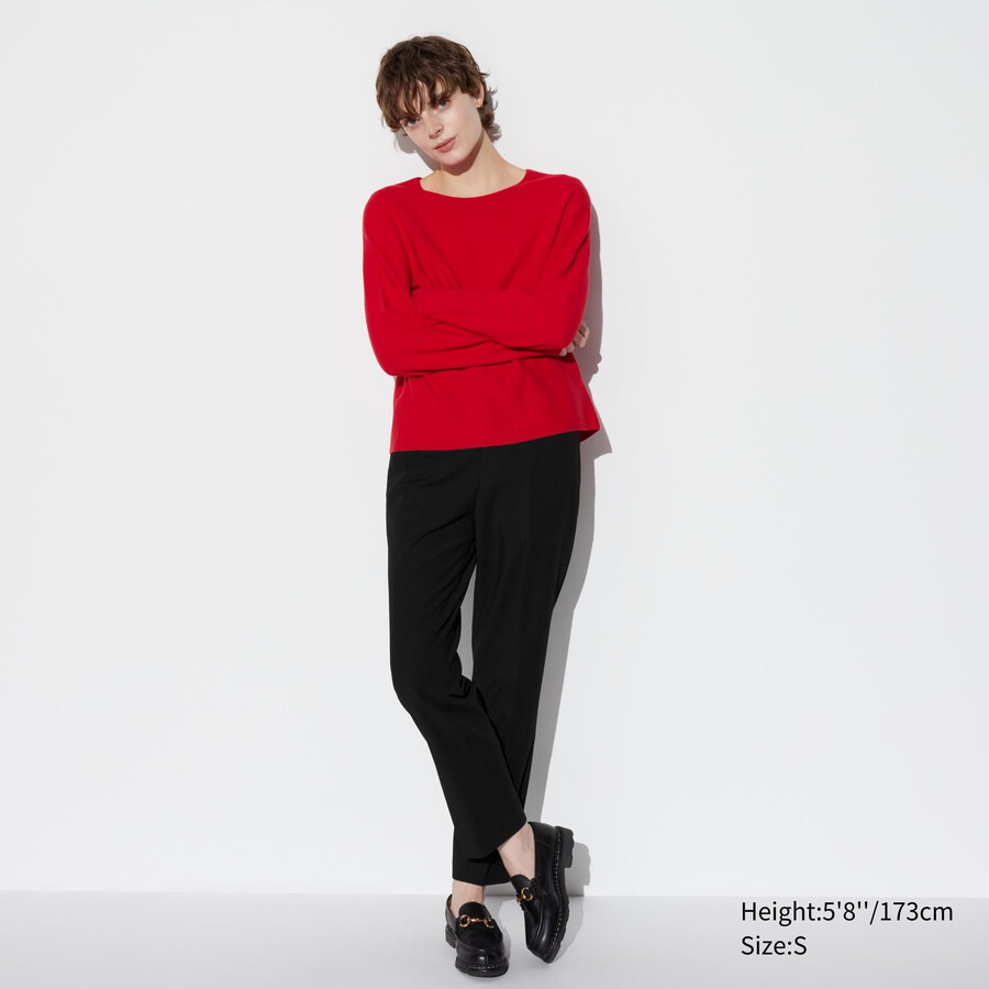 Črni ženski top uniqlo smart do gležnjev
